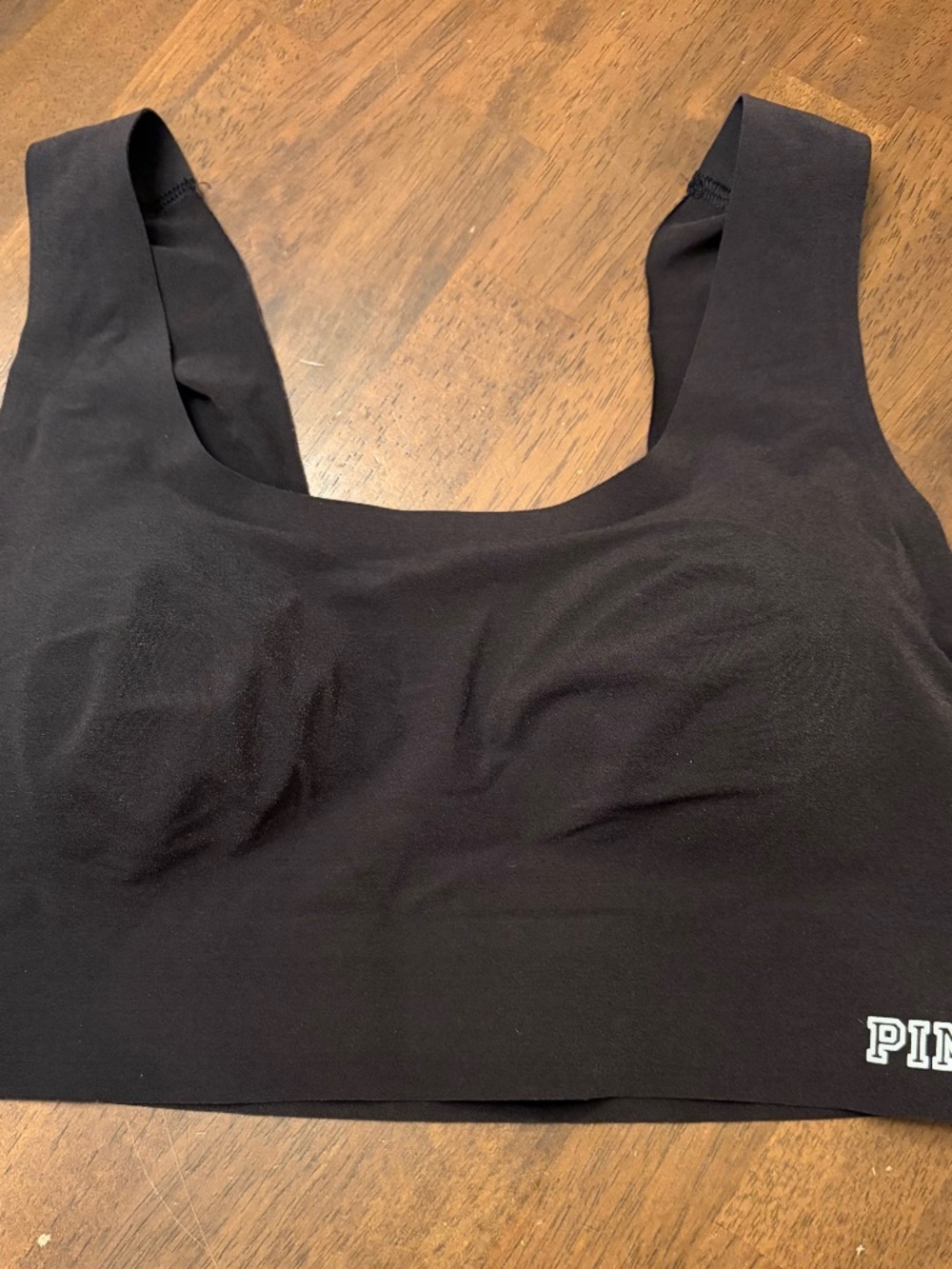 Victoria’s Secret Pink black lounge bra.
